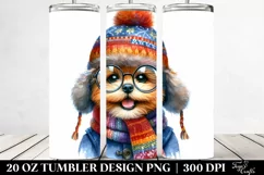 Happy Winter Baby Dog PNG Product Image 2