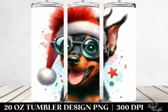 Enthusiastic Doberman Pinscher with Crazy Hair PNG Product Image 2