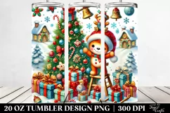 Whimsical Christmas Tree with Gifts 20 Oz Tumbler Product Image 2