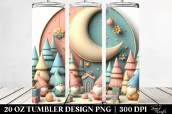 Colorful Gnome in Simple Scene 20 Oz Tumbler Product Image 2