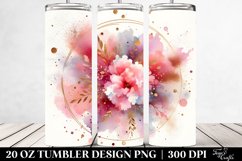 PINkish Watercolor Particles on 20 oz Tumbler Product Image 2