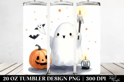 Funny Ghost Haloween Clipart 20 Oz Tumbler Product Image 2