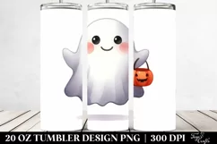 Funny Ghost Haloween Clipart 20 Oz Tumbler Product Image 2