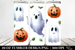 Funny Ghost Haloween Clipart 20 Oz Tumbler Product Image 2