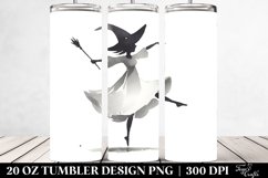 Dancing Whimsical Witch | 20 oz Tumbler Product Image 2