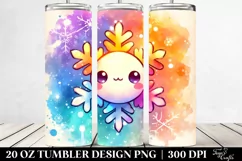 Simple Snowflake Digital Painting | 20 oz Tumbler Product Image 2
