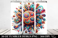 colorful Sun,Whimsical Shiny | 20 Oz Tumbler Product Image 2