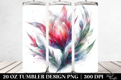 Abstract Tulip Watercolor. 20 oz Tumbler Design Product Image 2