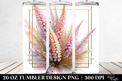 Heather with Watercolor Splash 20 Oz Tumbler Product Image 2