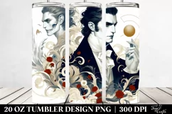 Simple Vampire Digital Painting | 20 oz Tumbler Product Image 2