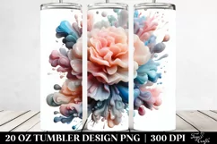 Glossy Carnation Clipart, Transparent 20 Oz Tumbler Product Image 2