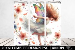 20 Oz Tumbler Sublimation | Pastel Fairy Tumbling with Product Image 2