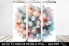 Jasmine Watercolor Splash 20 Oz Tumbler Product Image 2