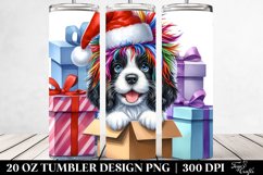 Pastel English Springer Spaniel with Crazy Haircut PNG Product Image 2
