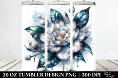 Shiny Gardenia Splash | 20 Oz Tumbler Product Image 2