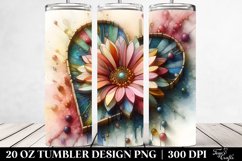 Vibrant Stained Gerbera | 20 oz Tumbler Product Image 2
