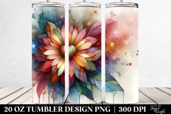Vibrant Stained Gerbera | 20 oz Tumbler Product Image 2