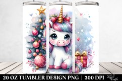 Cute Baby Unicorn Clipart 20 Oz Tumbler Product Image 2