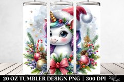 Cute Baby Unicorn Clipart 20 Oz Tumbler Product Image 2