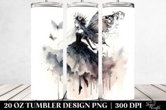 Washed Watercolor Gothic Fairy | 20 oz Tumbler Product Image 2