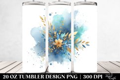 Blueis Watercolor Splash | 20 Oz Tumbler Product Image 2