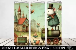 Whimsical Vintage Postcard Style | 20 oz Tumbler Product Image 2