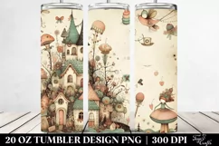 Vintage Postcard Style Whimsical | 20 oz Tumbler Product Image 2