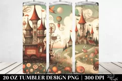 Vintage Postcard Style Whimsical | 20 oz Tumbler Product Image 2
