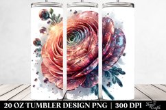 Shiny Ranunculus Splash | 20 Oz Tumbler Product Image 2