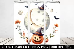 Funny Halloween Moon Clipart 20 Oz Tumbler Product Image 2