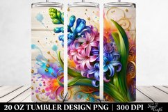Colorful Hyacinth Swirls | 20 Oz Tumbler Product Image 2