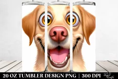 Cute Crazy Watercolor Labrador | 20 Oz Tumbler Product Image 2