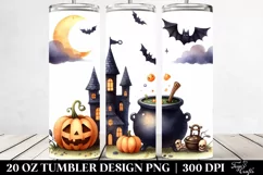 Funny Cauldron Haloween Clipart 20 Oz Tumbler Product Image 2