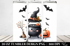 Funny Haloween Cauldron 20 Oz Tumbler Product Image 2