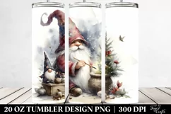 Vintage Gnome Watercolor | 20 oz Tumbler Product Image 2