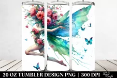 Fairy Floral Wreath 20 oz Tumbler Product Image 2