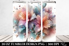 Abstract Pastel Rhododendron Tumbler | 20 oz Tumbler Product Image 2