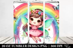 Colorful Cute Fairy Tumbler Product Image 2
