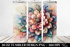 Pastel Zinnia, Abstract 20 Oz Tumbler Product Image 2