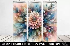 Pastel Zinnia, Abstract 20 Oz Tumbler Product Image 2