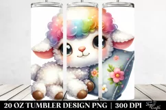 Cute Baby Lamb 20 Oz Tumbler Product Image 2