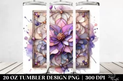 Abstract Wooden Stained Violet, Transparent 20 Oz Tumbler Product Image 2