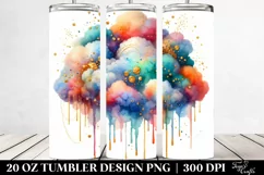 20 Oz Tumbler Sublimation | Glossy Rose with Metallic Product Image 2