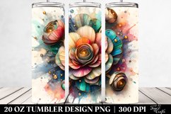 Stained Ranunculus Tumbler Product Image 2