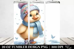 Cute Baby Duck Winter Tumbler Product Image 2