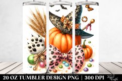Washed Watercolor Halloween Tumbler | 20 oz Tumbler Product Image 2