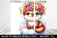 Cute Baby Otter 20 Oz Tumbler Product Image 2