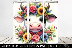 Cute Baby Cow 20 Oz Tumbler Product Image 2