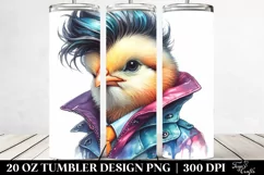 Cute Baby Chicken Model 20 Oz Tumbler Product Image 2
