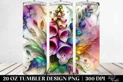 Colorful Foxglove | 20 Oz Tumbler Product Image 2